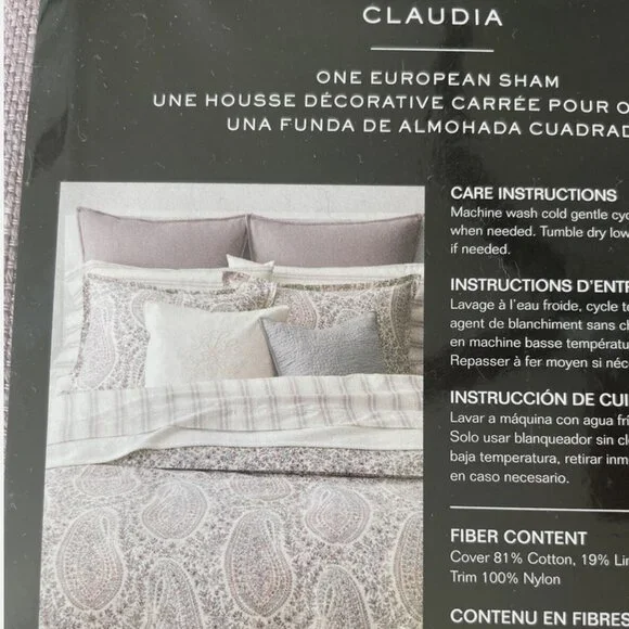 Lauren Ralph Lauren Claudia Euro Sham Slate